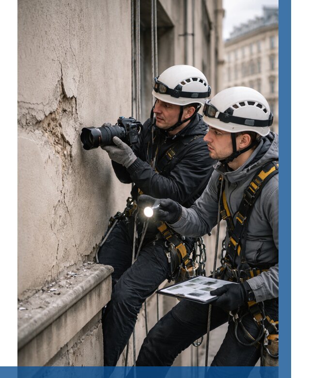 Фотофиксация дефектов фасада в Тайшете от 4673 р. | ВЫСОТНИК-Тшт