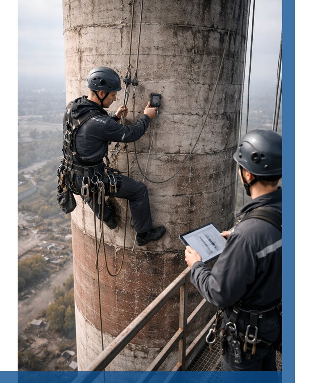 Обследование дымовой трубы в Тайшете от 8308 р. | ВЫСОТНИК-Тшт
