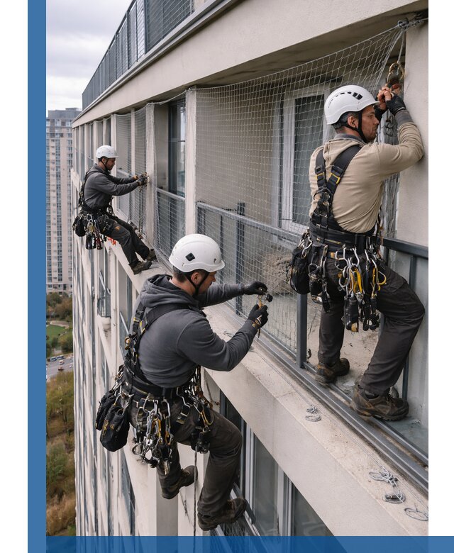 Профессиональный монтаж защитной сетки от птиц в Тайшете